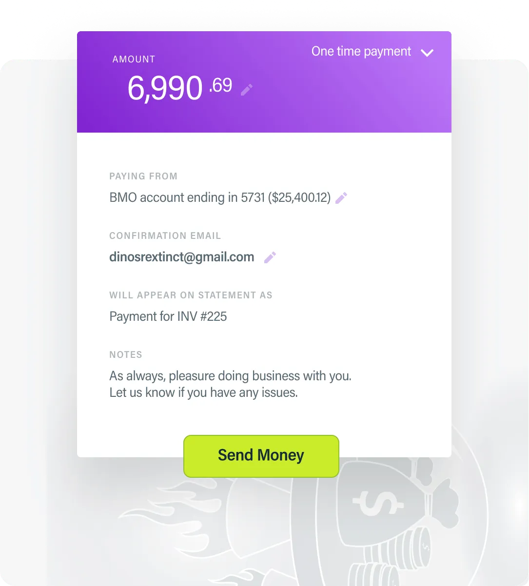 Move money without limits