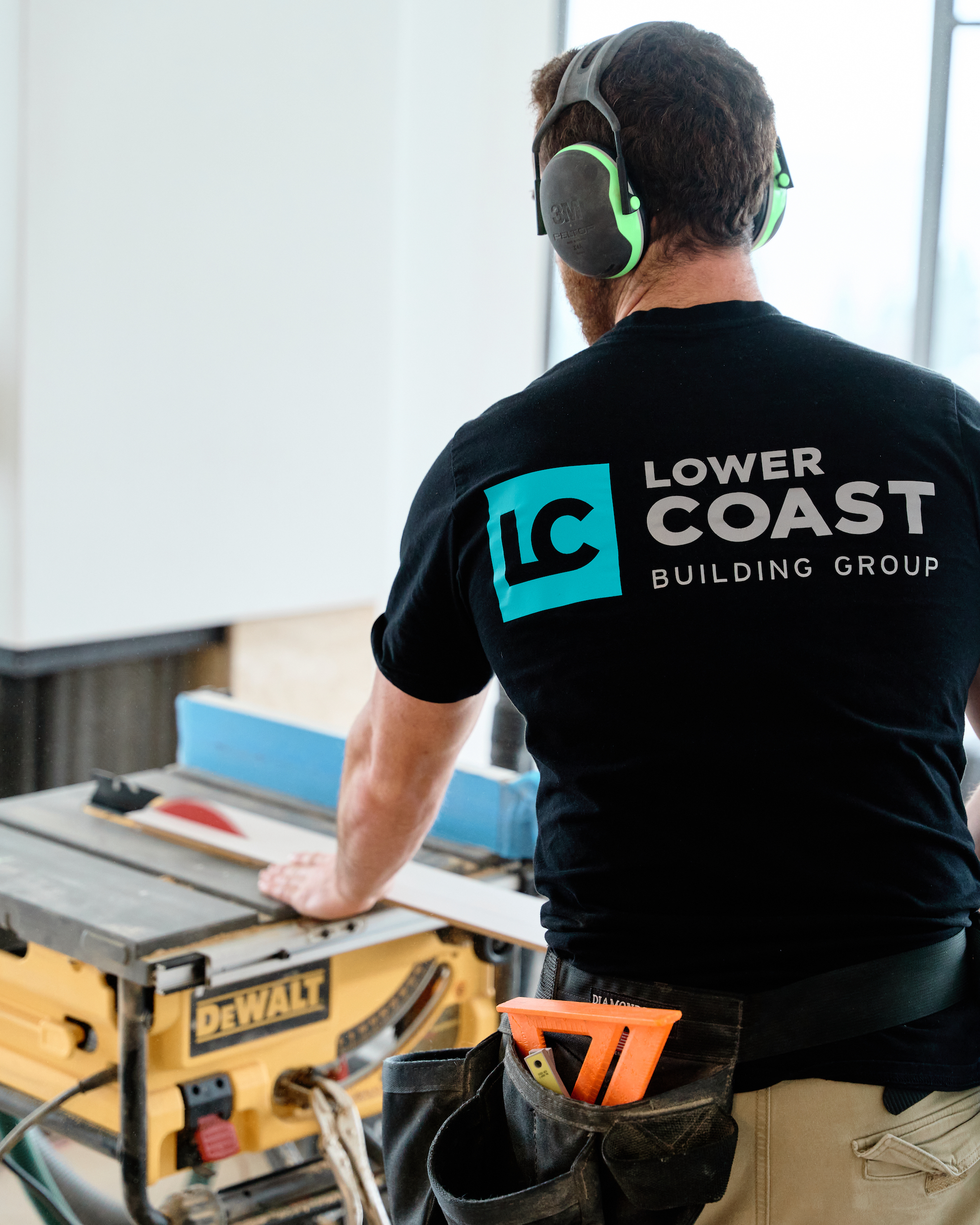 A Lower Coast Building Group team member at work